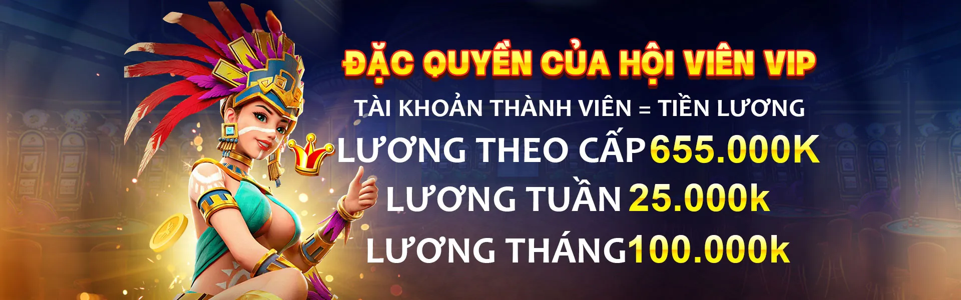 Hình ảnh nền đăng nhập OKVIP WIN với không gian sòng bạc đẳng cấp